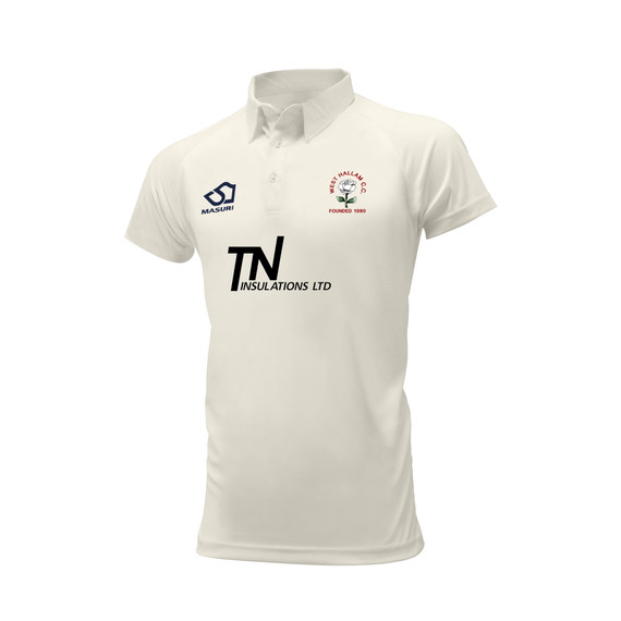 Mens Short Sleeve Cricket Shirt-WHWRC