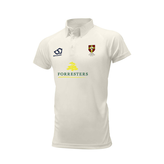 Junior Short Sleeve Cricket Shirt-KING