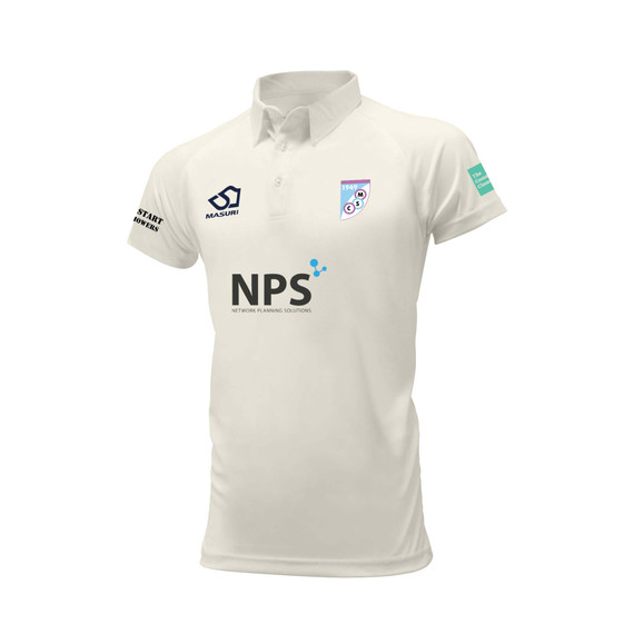 Junior Short Sleeve Cricket Shirt (Senior Sponsor)-MERSHAM
