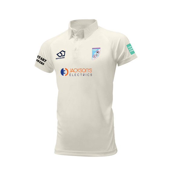 Junior Short Sleeve Cricket Shirt (Junior Sponsor) -MERSHAM