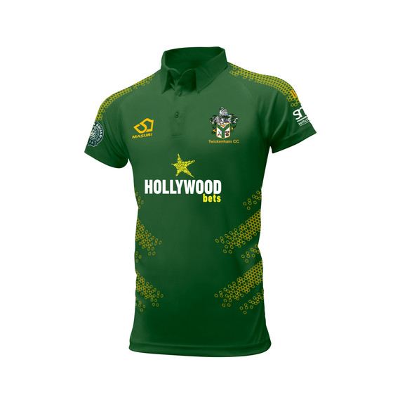 Mens Short Sleeve Coloured Cricket Shirt -TKMCC