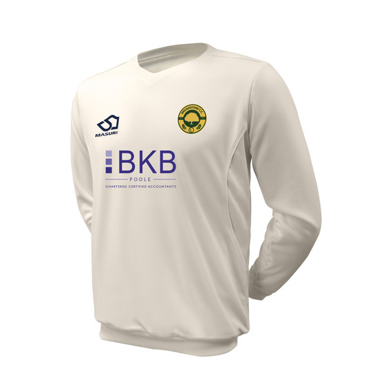 Junior Long Sleeve Cricket Slipover -BROA