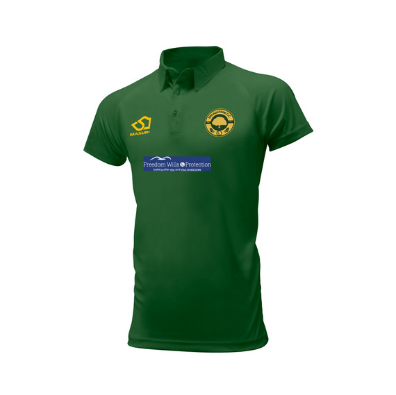 Mens Short Sleeve Coloured Cricket Shirt -BROA