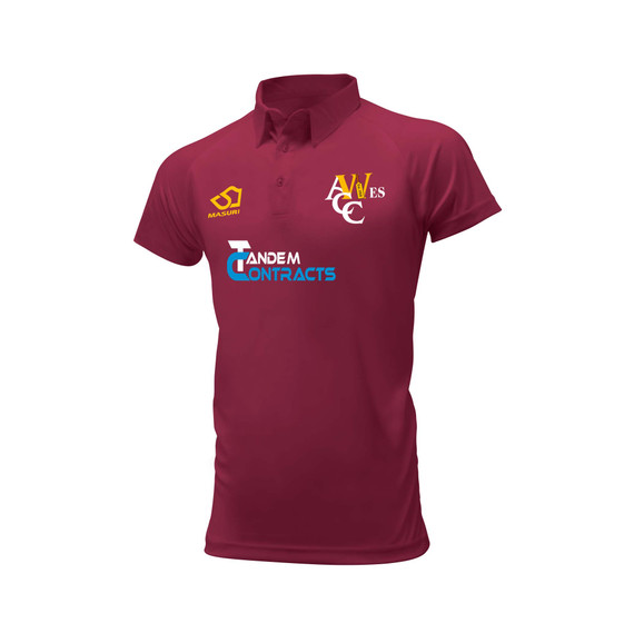 Mens Short Sleeve Coloured Cricket Shirt -ALMWESCC
