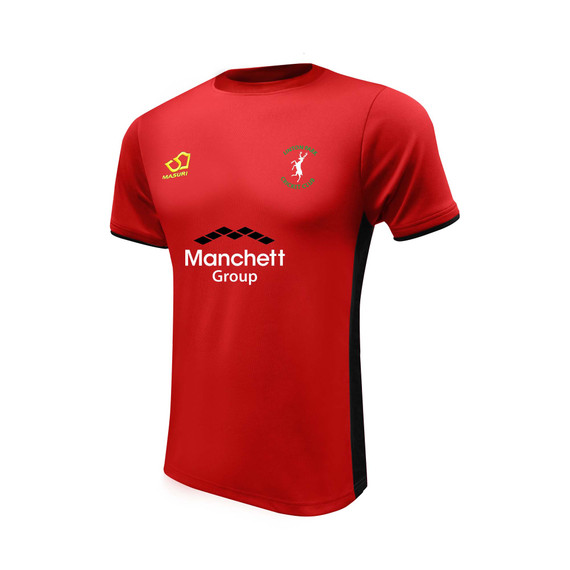 Mens Training Shirt - Red/Black (Senior spons - MC)-LINP