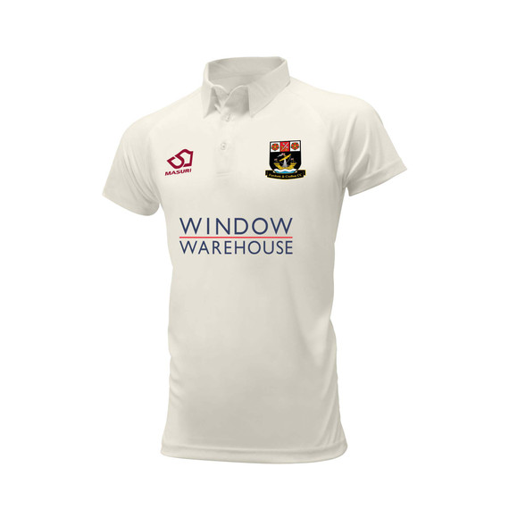 Junior Short Sleeve Cricket Shirt-FHCROFTON