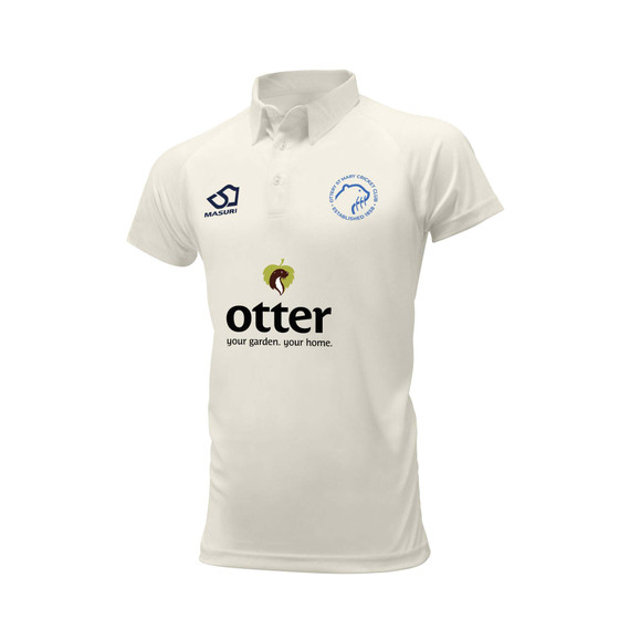 Mens Short Sleeve Cricket Shirt-OSMCC