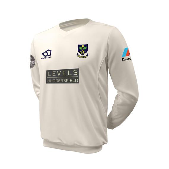Junior Long Sleeve Cricket Slipover -BROAK