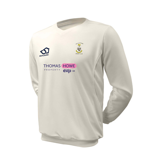 Junior Long Sleeve Cricket Slipover -OLDC