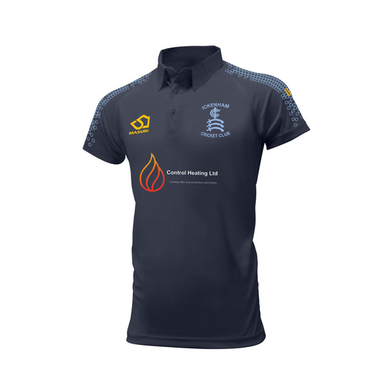 Junior Short Sleeve Coloured Cricket Shirt -ICKENCC