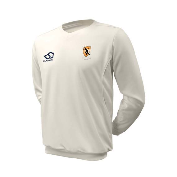 Junior Long Sleeve Cricket Slipover -MAYFCC