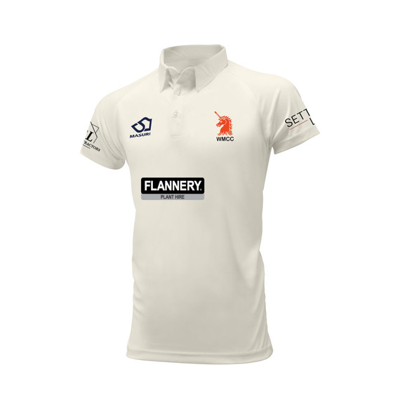 Junior Short Sleeve Cricket Shirt-WOMB