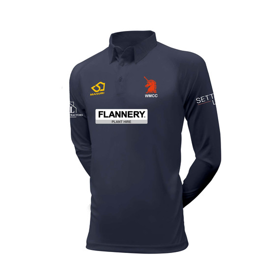 Long Sleeve Coloured Cricket Shirt-WOMB