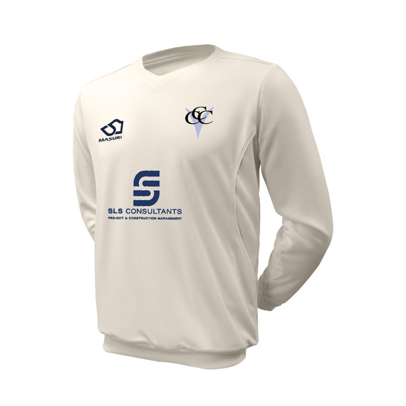 Junior Long Sleeve Cricket Slipover -CASTFCC
