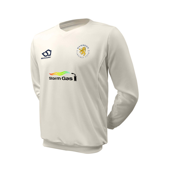 Junior Long Sleeve Cricket Slipover -WEMBDO