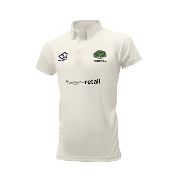 Junior Short Sleeve Cricket Shirt-BILLES