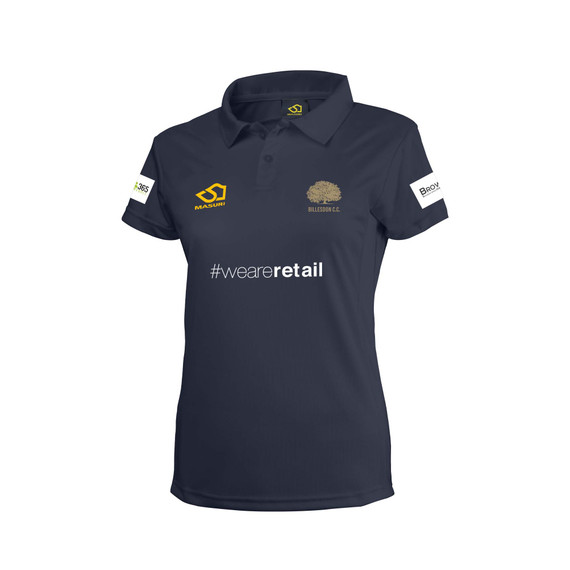 Women's Short Sleeve Coloured Cricket Shirt-BILLES