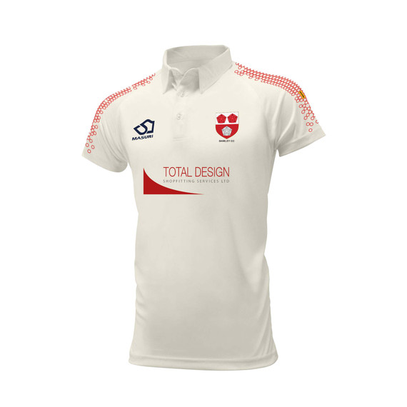 Junior Short Sleeve Cricket Shirt-SHIRLEY