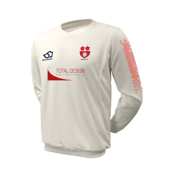 Junior Long Sleeve Cricket Slipover -SHIRLEY