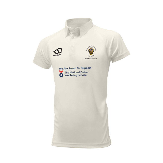 Mens Short Sleeve Cricket Shirt (BRAVEHEART TOUR)-WMPSCC