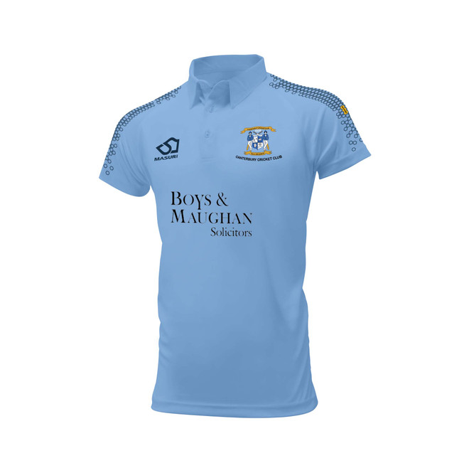 Mens Short Sleeve Coloured Cricket Shirt -CNTBRY