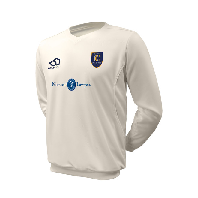 Long Sleeve Cricket Slipover -STJAMES