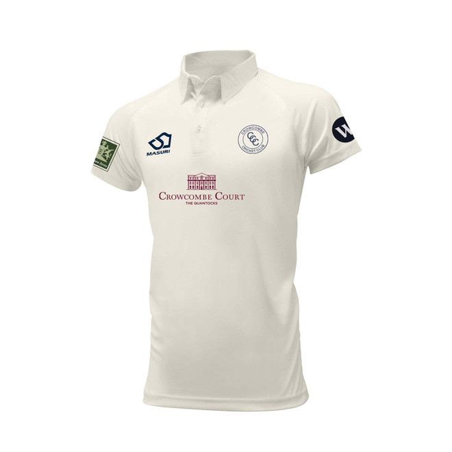 Mens Short Sleeve Cricket Shirt-CROWC