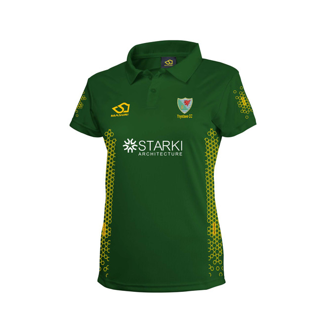 Women's Short Sleeve Coloured Cricket Shirt-YYSTW