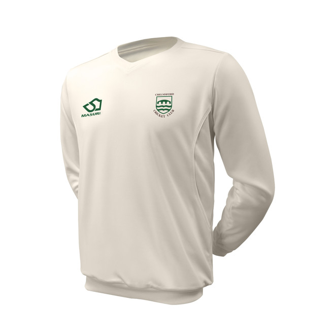 Junior Long Sleeve Cricket Slipover -CHELMF