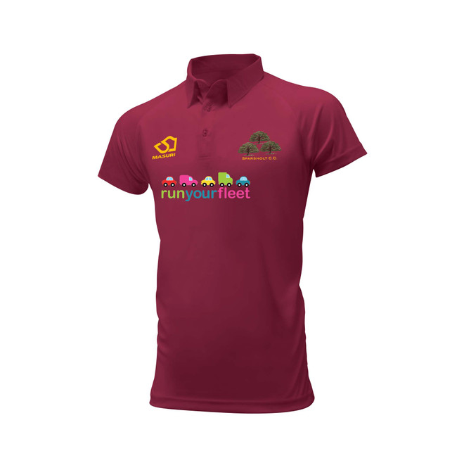 Mens Short Sleeve Coloured Cricket Shirt -SPARCC