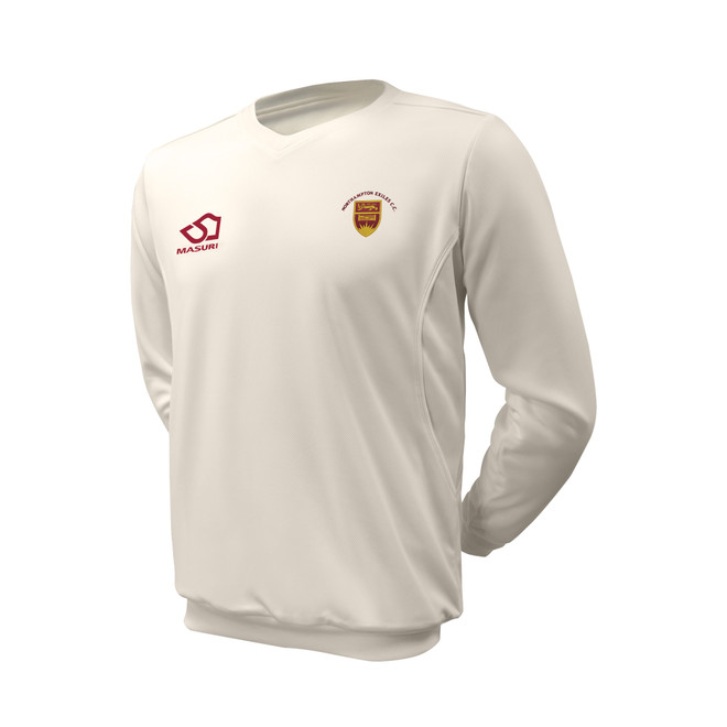 Junior Long Sleeve Cricket Slipover -NOEX