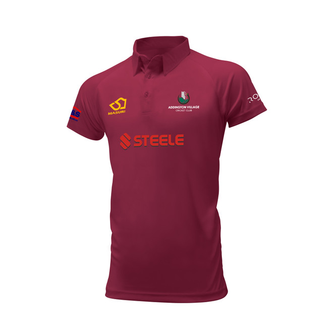 Junior Short Sleeve Coloured Cricket Shirt -AVCC