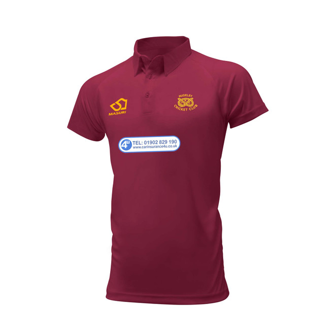 Junior Short Sleeve Coloured Cricket Shirt -RUGCC