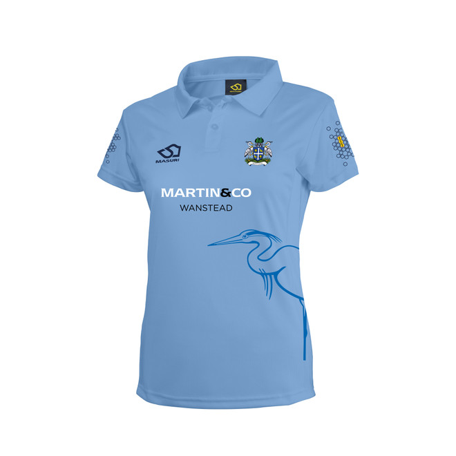 Women's Short Sleeve Coloured Cricket Shirt-WSBCC