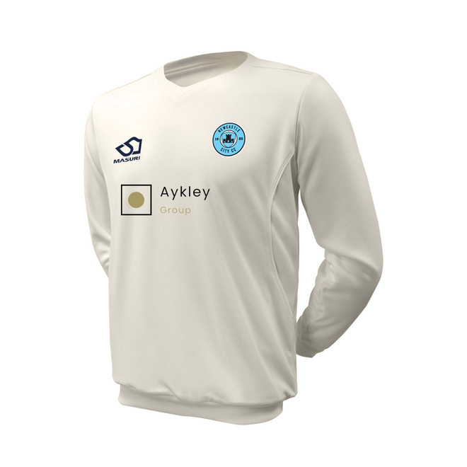 Long Sleeve Cricket Slipover -NCASTLE