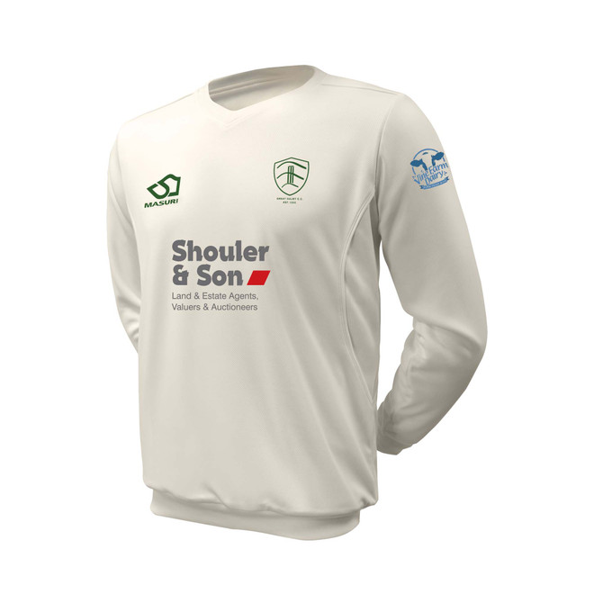 Junior Long Sleeve Cricket Slipover -GRDBCC
