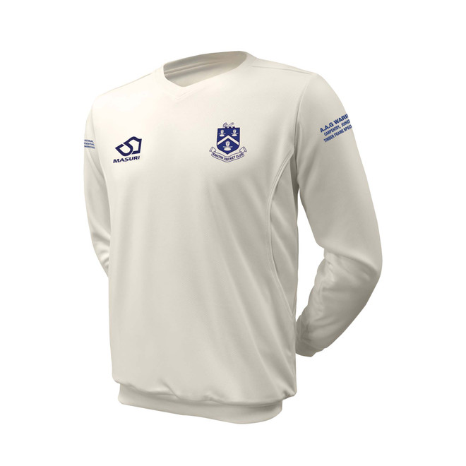 Long Sleeve Cricket Slipover -KINGTCC