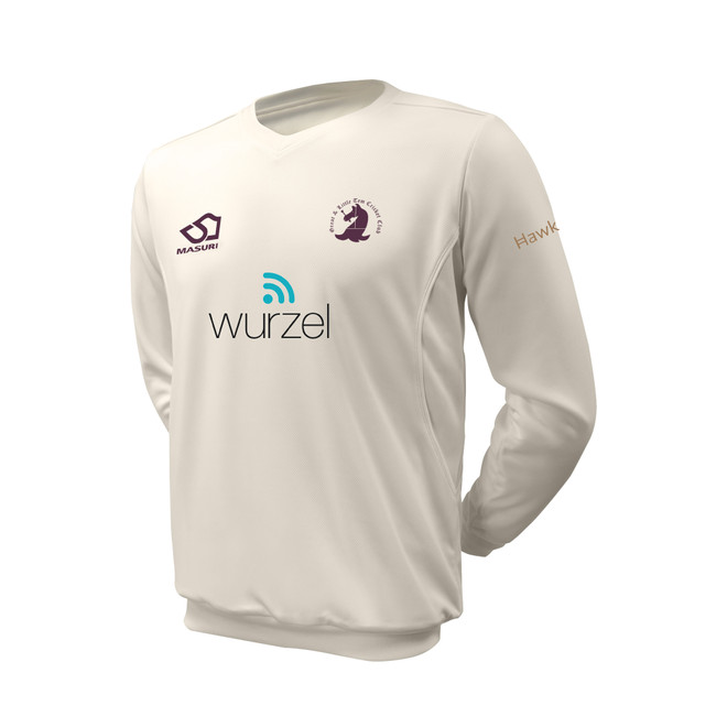 Long Sleeve Cricket Slipover -GALTCC