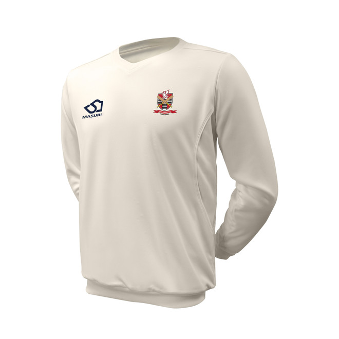 Long Sleeve Cricket Slipover -STKNEW