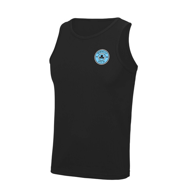 Mens Black Active Vest-NCASTLE