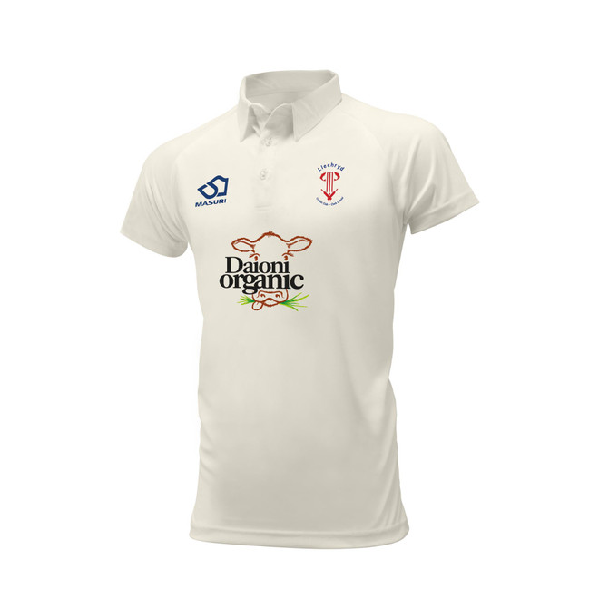 Junior Short Sleeve Cricket Shirt-LLECH