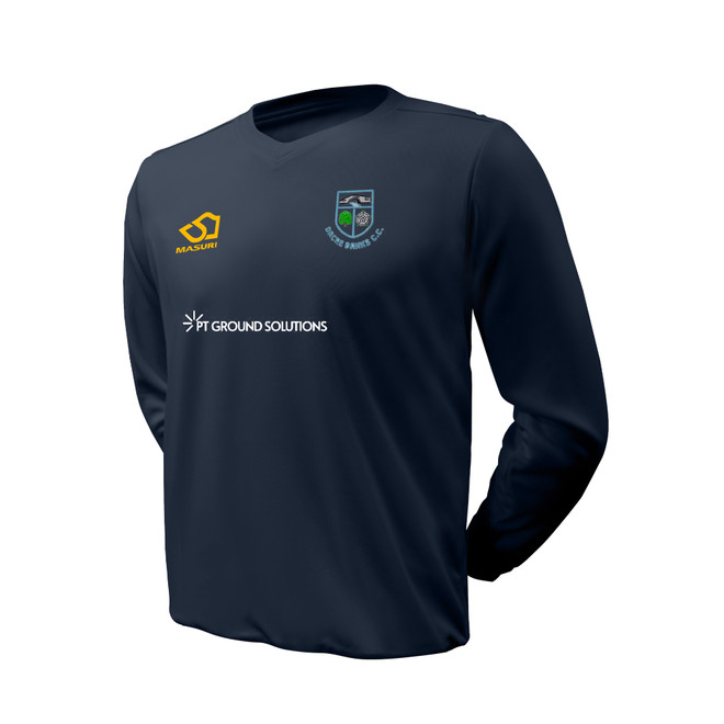 Junior Long Sleeve Coloured Playing Sweater  Navy-DACRE