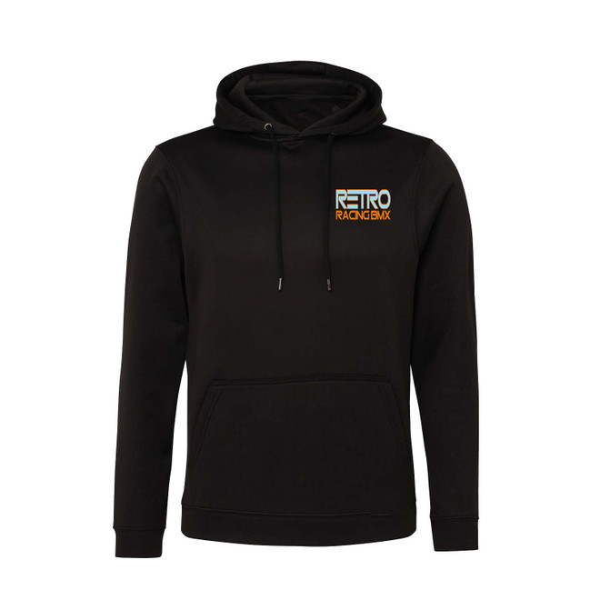 Junior Black Unisex Active Hoodie  -RETRO