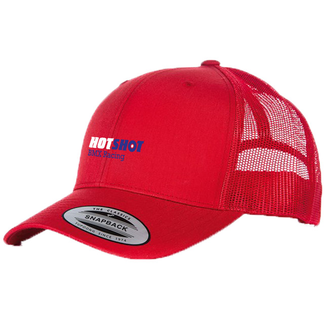 Red BMX Trucker Cap-HOTSHOT