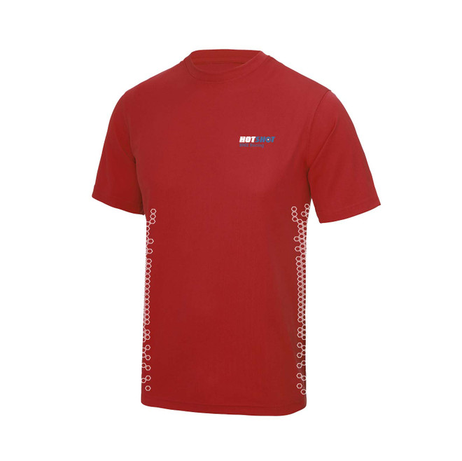 Red Active Training Tee-HOTSHOT