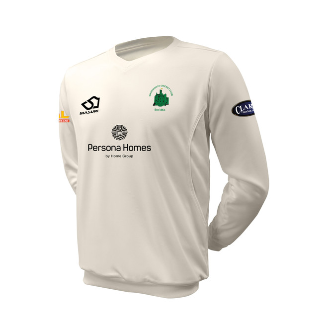 Junior Long Sleeve Cricket Slipover -WRKWTH