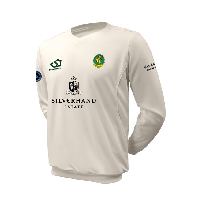 Junior Long Sleeve Cricket Slipover -LUDDES