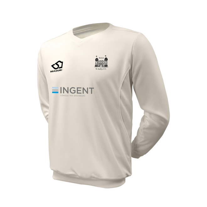 Junior Long Sleeve Cricket Slipover -MSTACC