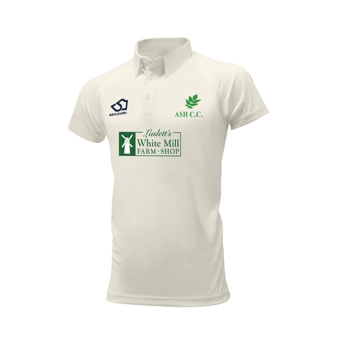 Junior Short Sleeve Cricket Shirt-ASHCCC