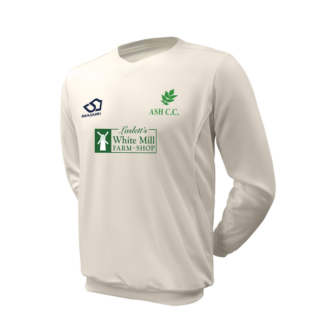 Junior Long Sleeve Cricket Slipover -ASHCCC